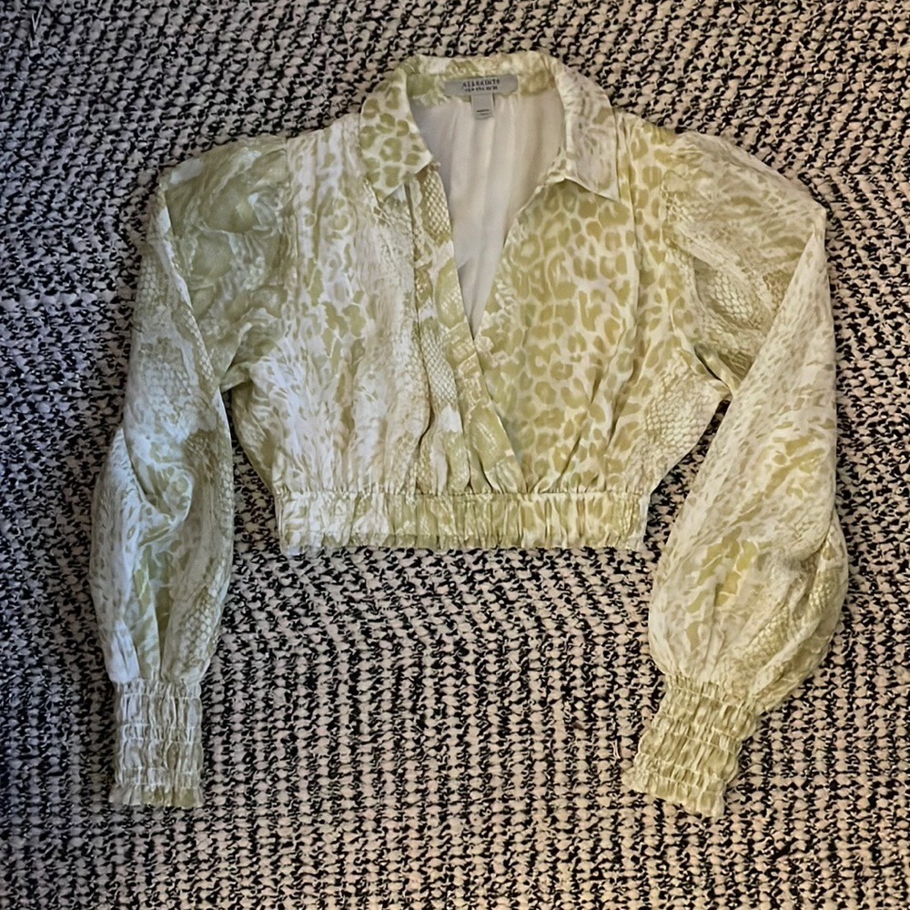 Allsaints cropped blouse
